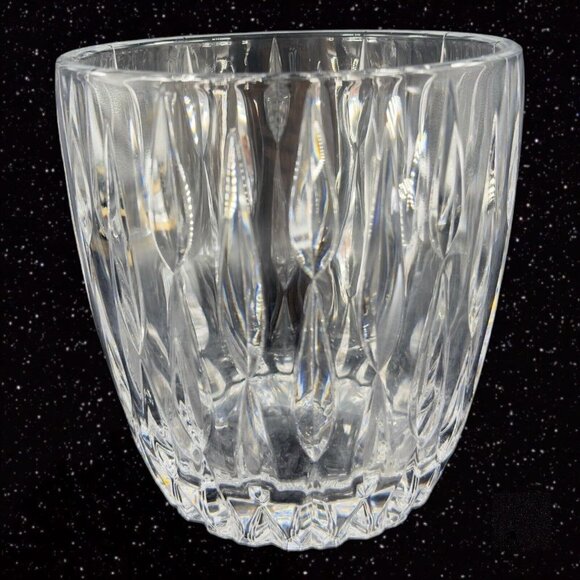 Marquis by Waterford Rainfall Crystal Ice Bucket Clear Thick Glass Vintage - Picture 1 of 13